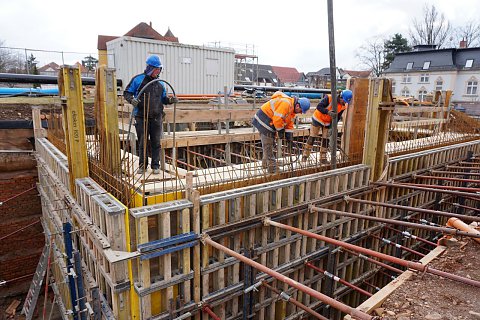 Bild: Beton f&uuml;r Fundament Bediengeb&auml;ude